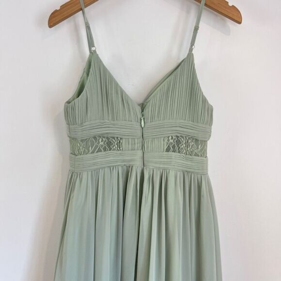 Azazie Mint Green Maxi Dress - Picture 15 of 16